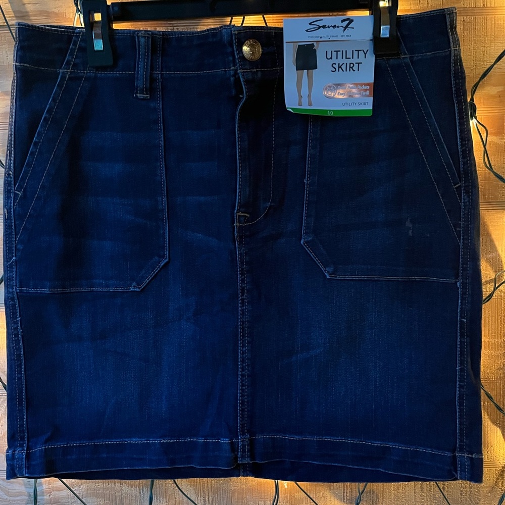 Beautiful cotton/spandex jeans skirt